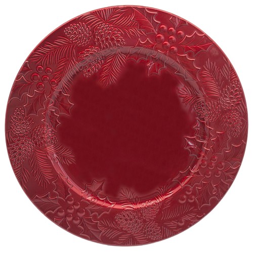 Holly red plate