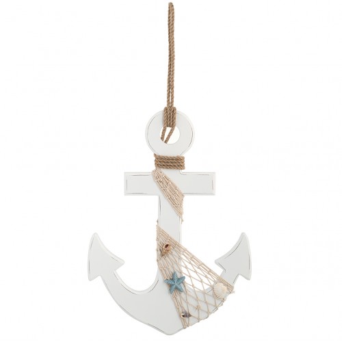 Wooden anchor to hang