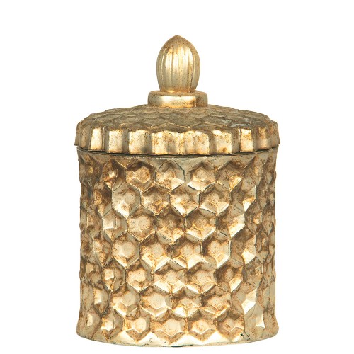 Matt gold ashlar vase
