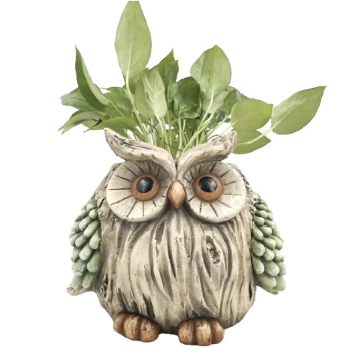 Owl-shaped vase