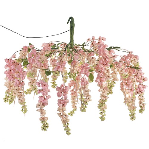 Pink wisteria chandelier