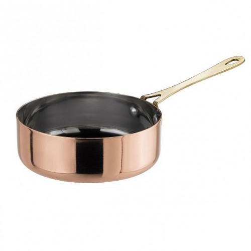 Frying pan in copper-colored steel