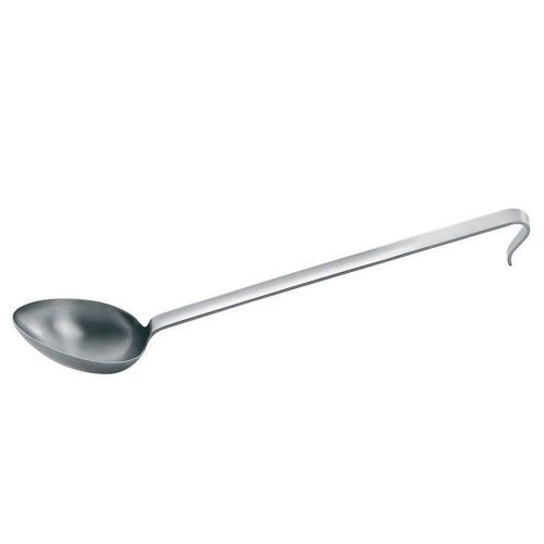 Spoon with hook, stainless steel