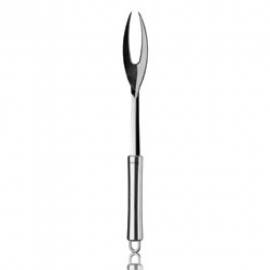 Large fork in stainless steel