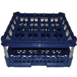 Rack 25 compartments KIT3 5x5 blue top