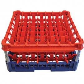 Rack 25 compartments KIT3 7x7 red top