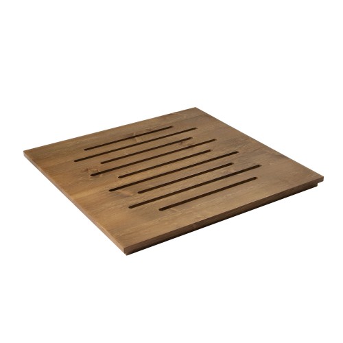 Square cutting board, walnut color 