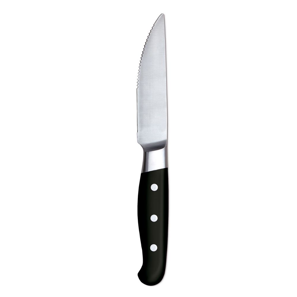 Steak knife steel and wood  