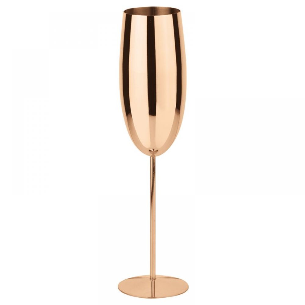 Stainless steel copper champagne flute