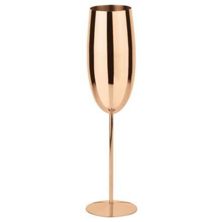 Stainless steel copper champagne flute 