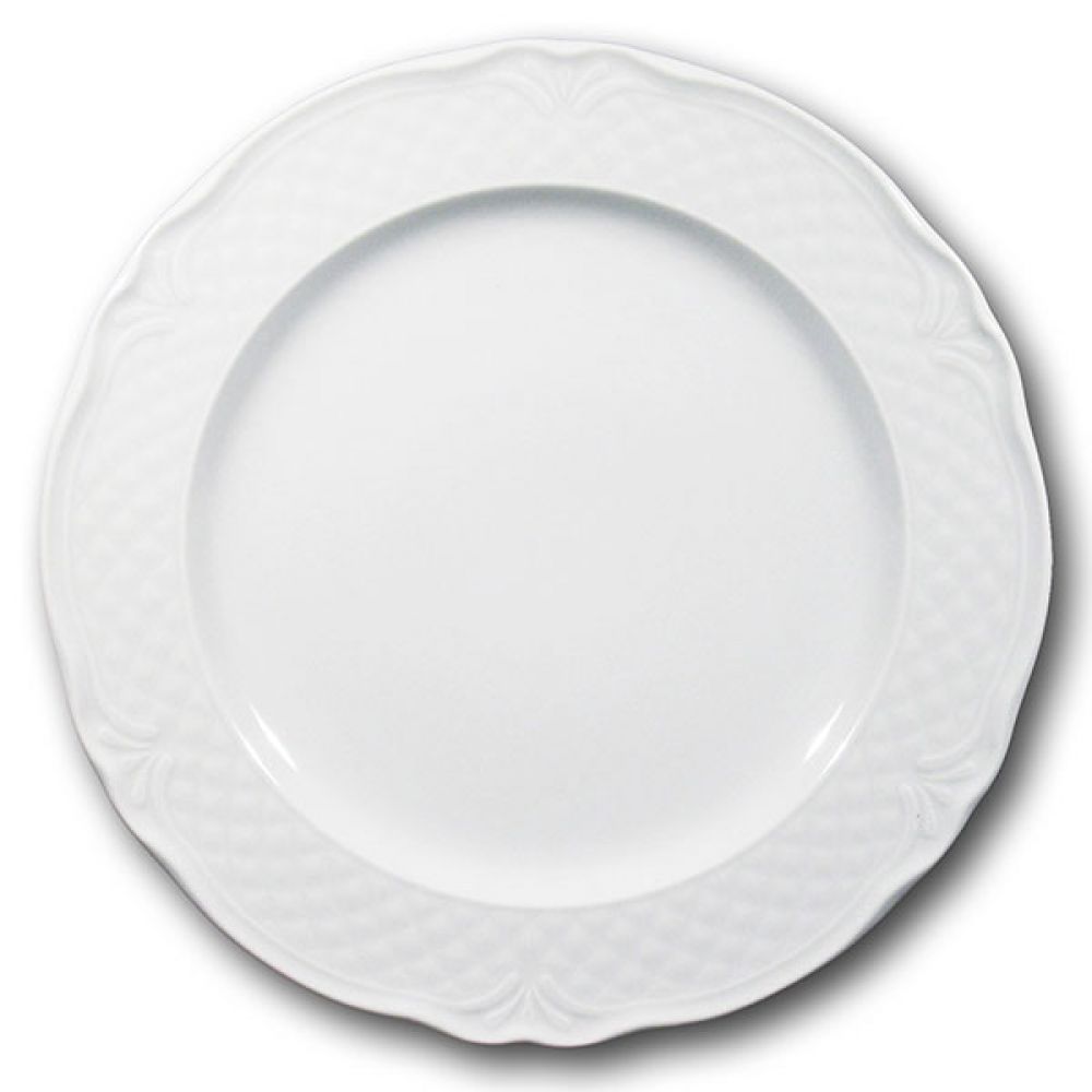 Malaga round plate 31 cm white