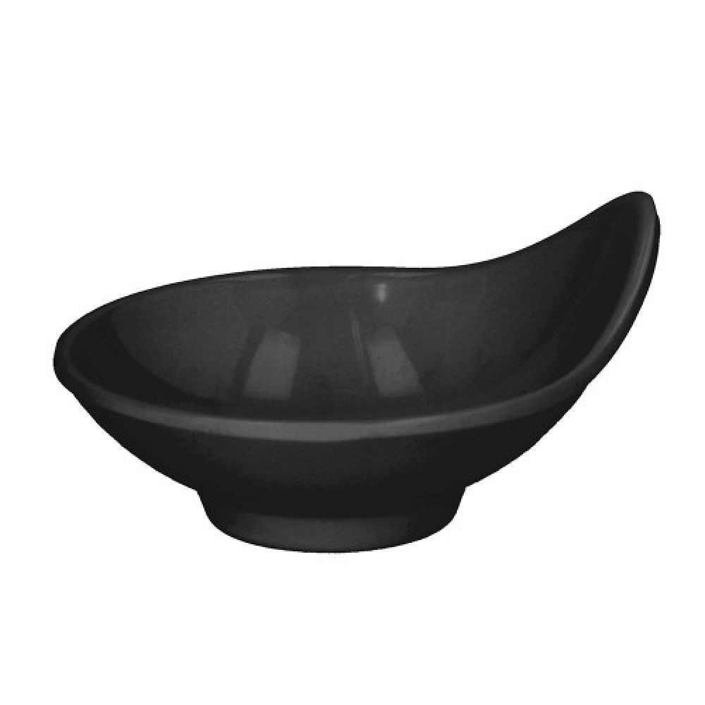 Black melamine finger food bowl