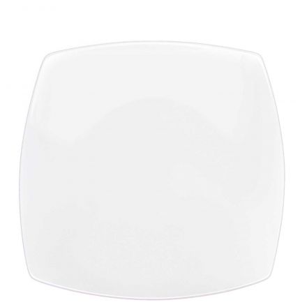 Flat plate cm.25x25  White Square