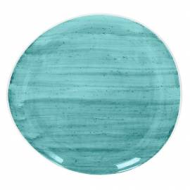 Round plate cm 31 B-rush blue