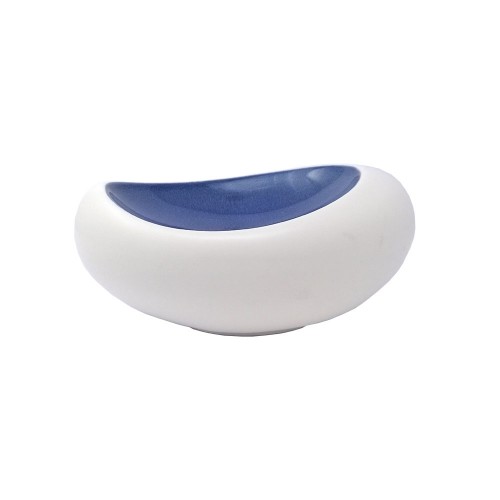 Gourmet bowl white and blue cm.20