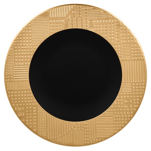 Gold Antic Black plate