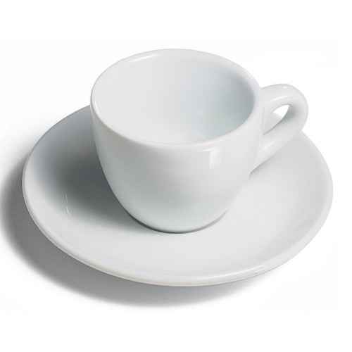 Aosta coffee cup in white porcelain