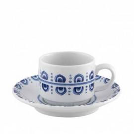 Coffee cup with saucer Azure