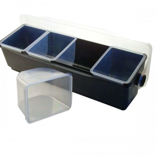 Deluxe Condiment Holder 4 compartments