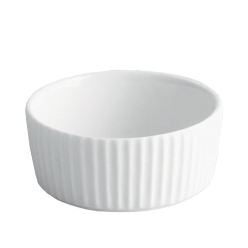 Porcelain fluted bowl