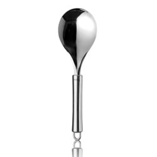 Serving spoon in stainless steel