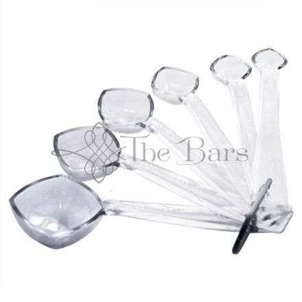 Set 6 clear Measuring Spoon The Bars 