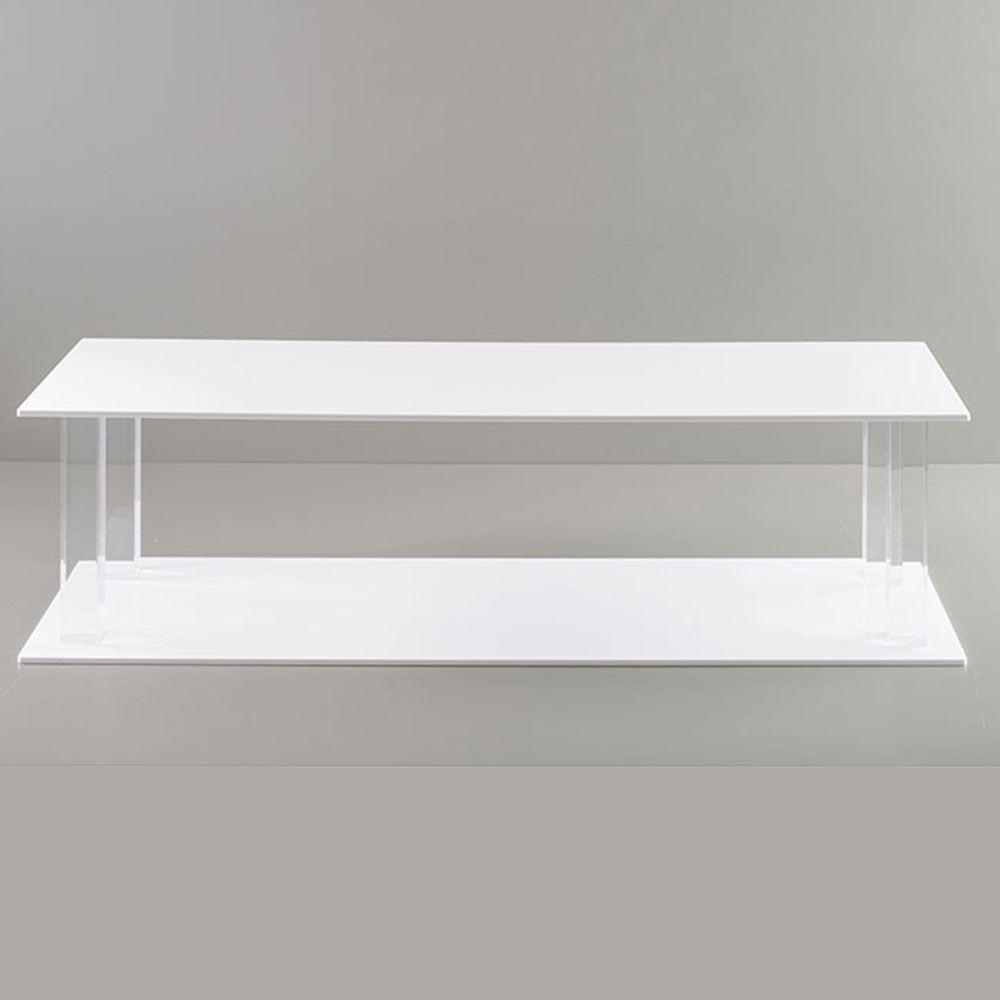 Small rectangular desk in methacrylate