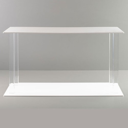 Large rectangular desk in methacrylate