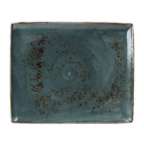 Rectangular plate cm.33x27 Craft Blue