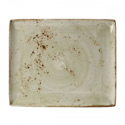 Rectangular plate Two cm.33x27 Craft Green