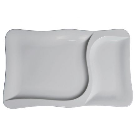 Rectangular plate with dividers cm.37 Gourmet 