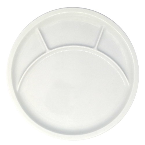 Gourmet plate  with 4 compartments