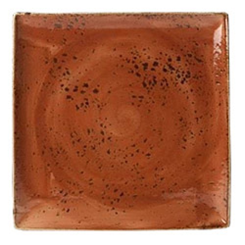 Square plate cm.27x27 Craft Terracotta