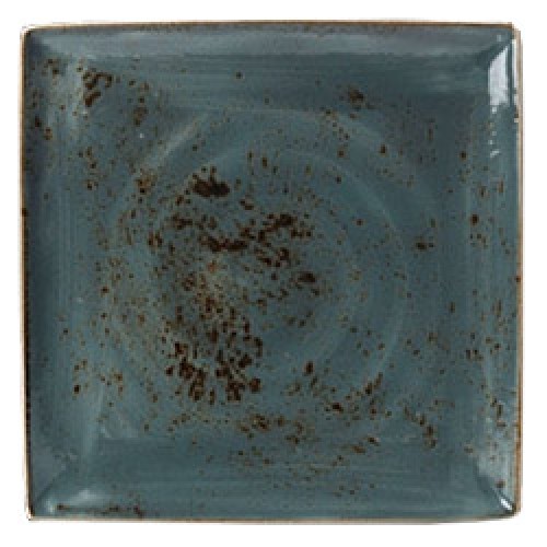 Square plate cm.27x27 Craft Blue