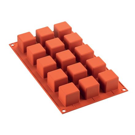 Mold 15 silicone cubes