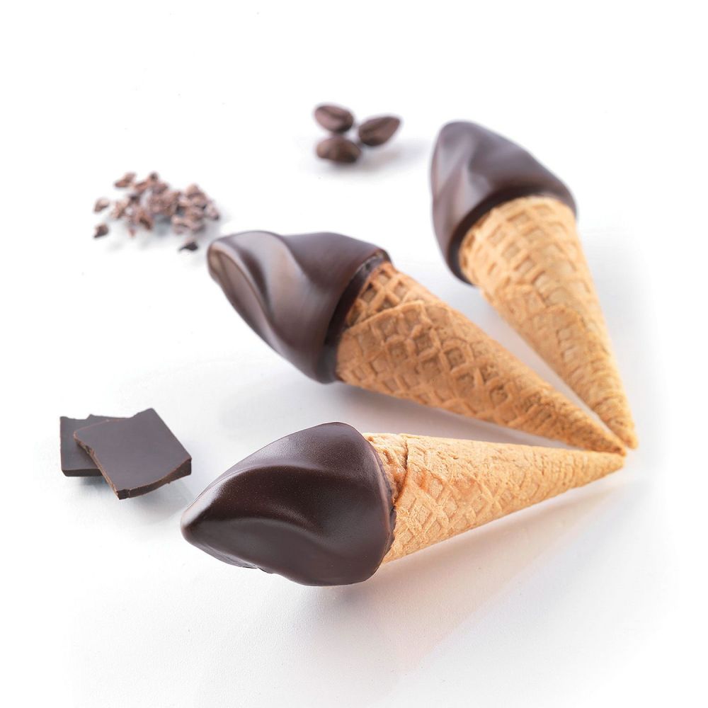 Flame silicone mold for ice cream