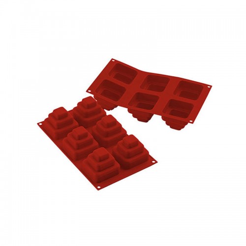 Mould 6 Mini Wonder Cakes square silicone