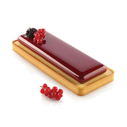Set Tarte Ring rectangular 265x105 mm and silicone mould 235x75 m