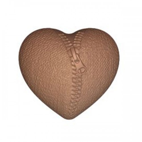 Heart chocolate mold with zip
