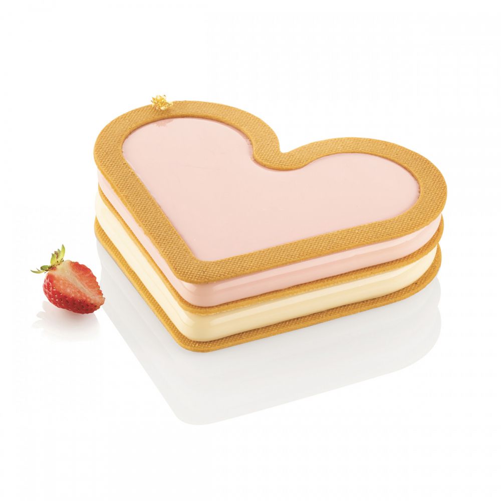 Set of 2 silicone molds Love Story