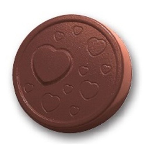 Round mold with polycarbonate hearts