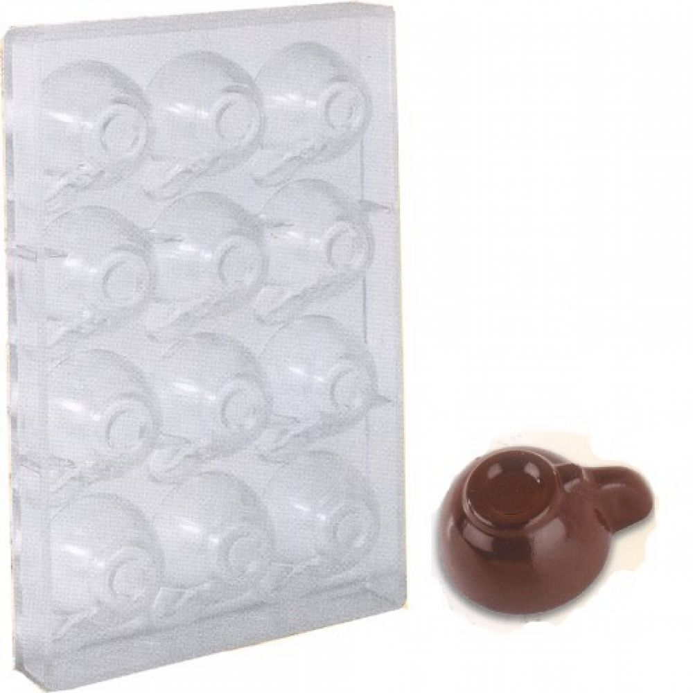 Coffee cup chocolate mould 12 cavities