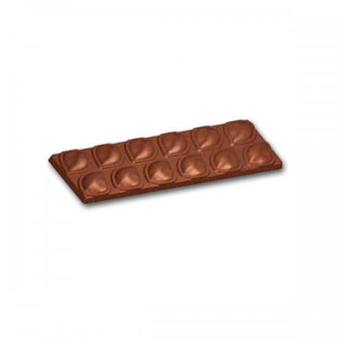 Mould for chocolate bar with leaf 