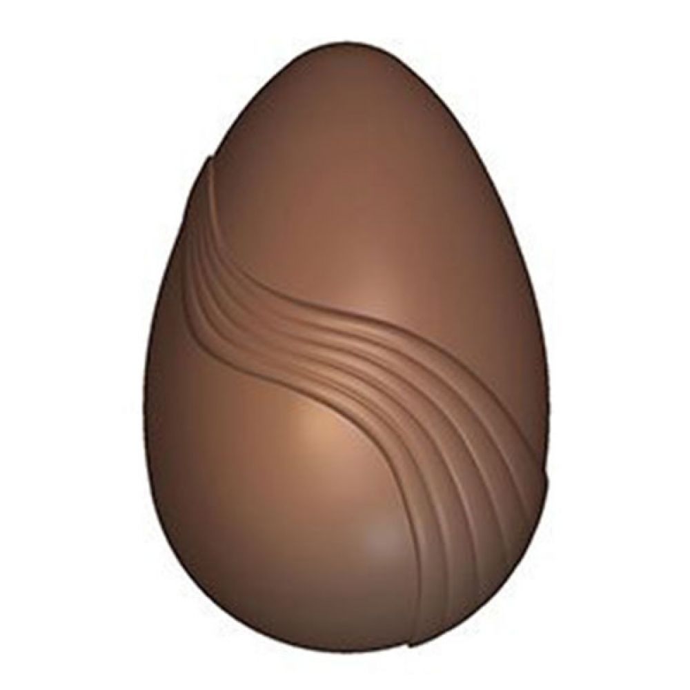 Egg with cloth chocolate mold in polycarbonate 