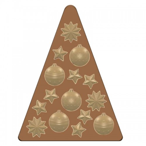 Christmas tree with decorations mold 
