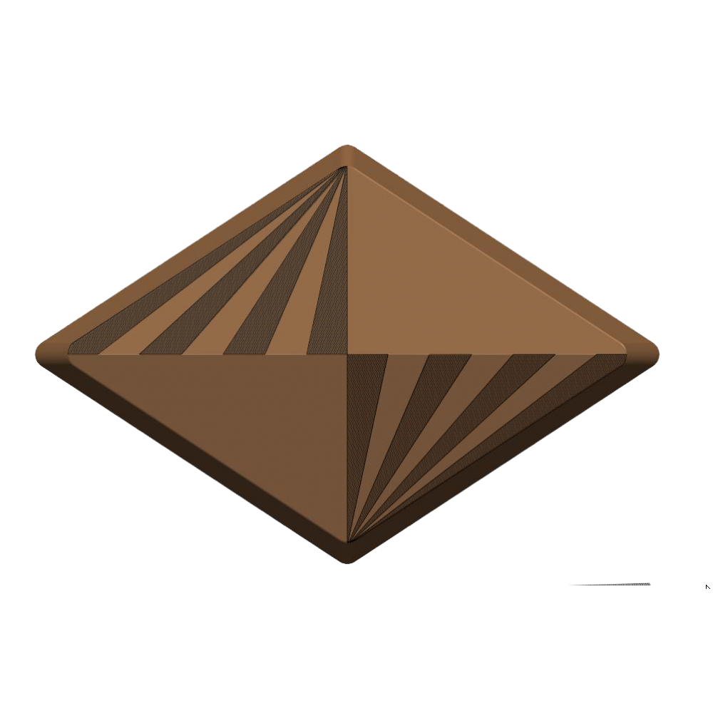Optical rhombus mold