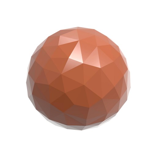 Faceted sphere chocolate mold