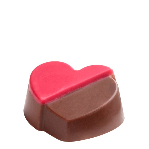 Hearts praline with embossing