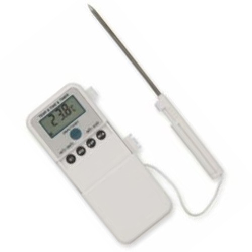 Thermometer with wire probe