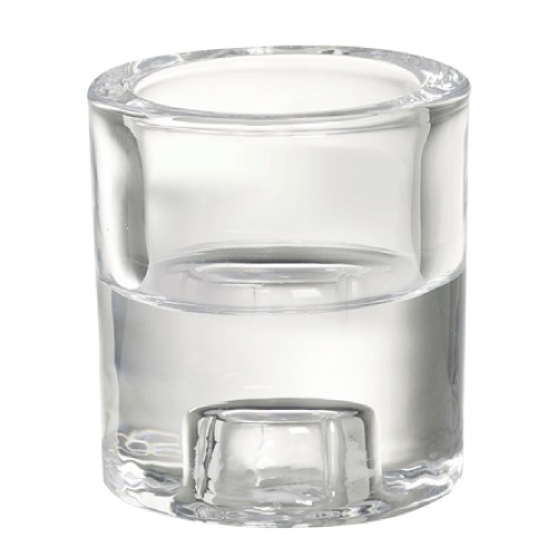 Glass candle or tealight holder